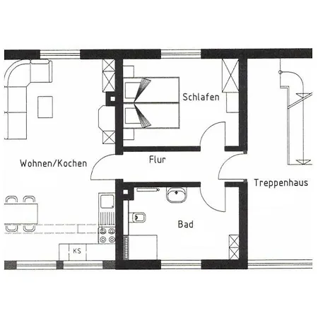 With 1 Bedroom Lägenhet *