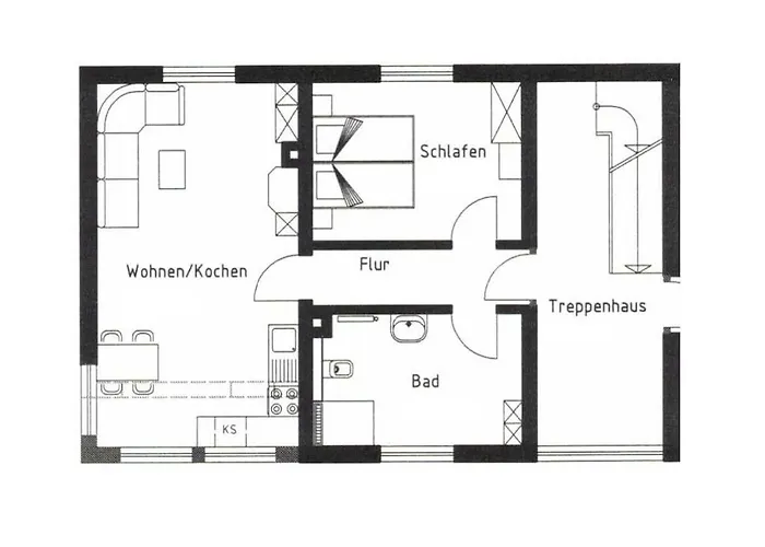 With 1 Bedroom Apartmán